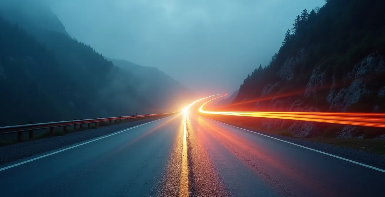 Symbolische Darstellung der Kraftverteilung bei verschiedenen Antriebsarten in den Schweizer Alpen