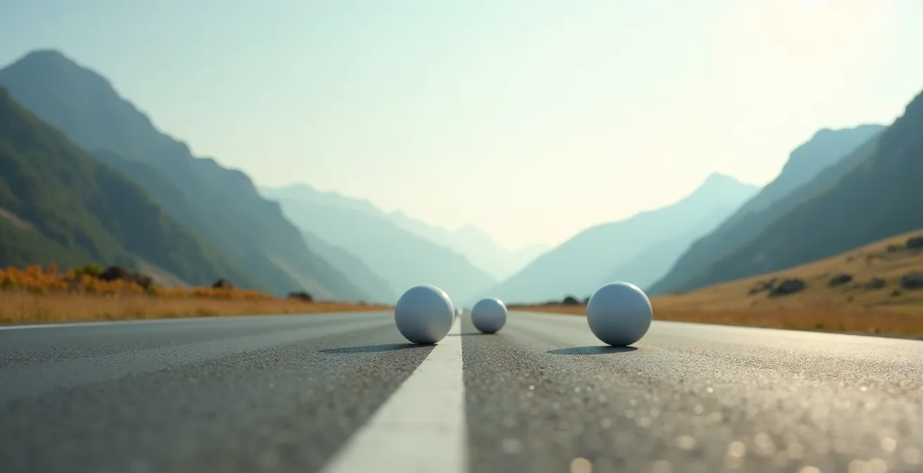 Visualisierung der quadratisch ansteigenden Aufprallenergie bei verschiedenen Geschwindigkeiten