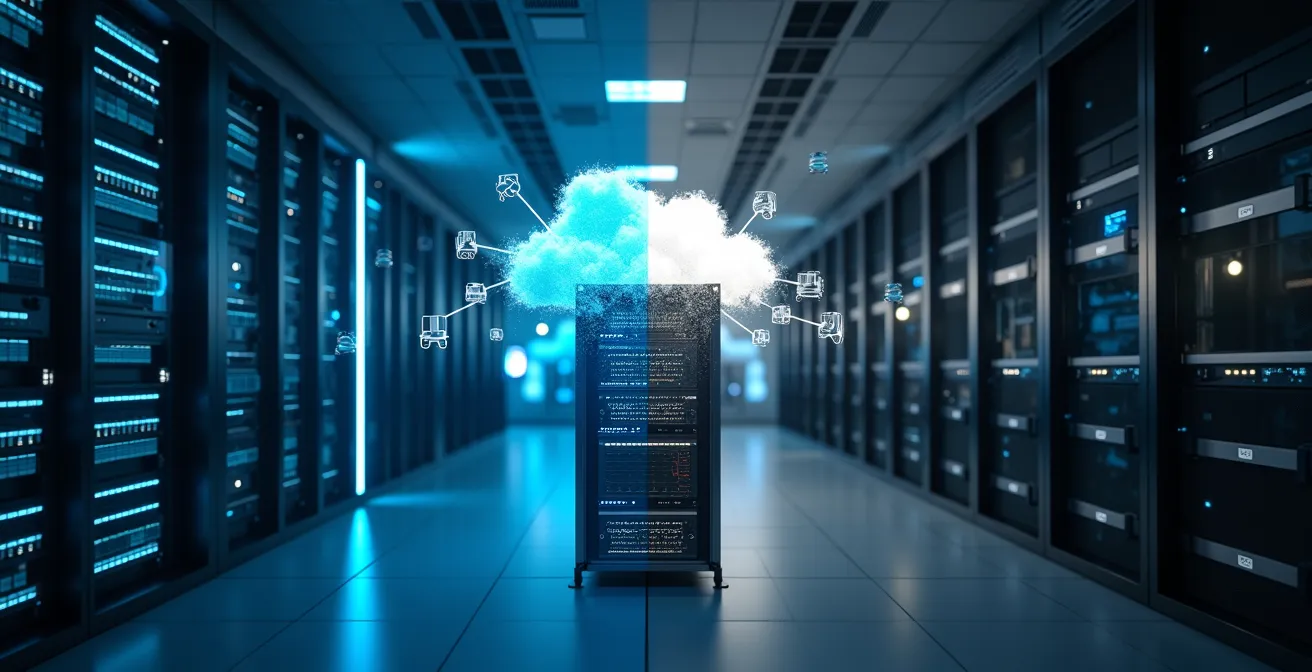 Vergleich zwischen Cloud-Server und lokalem Server in Schweizer KMU