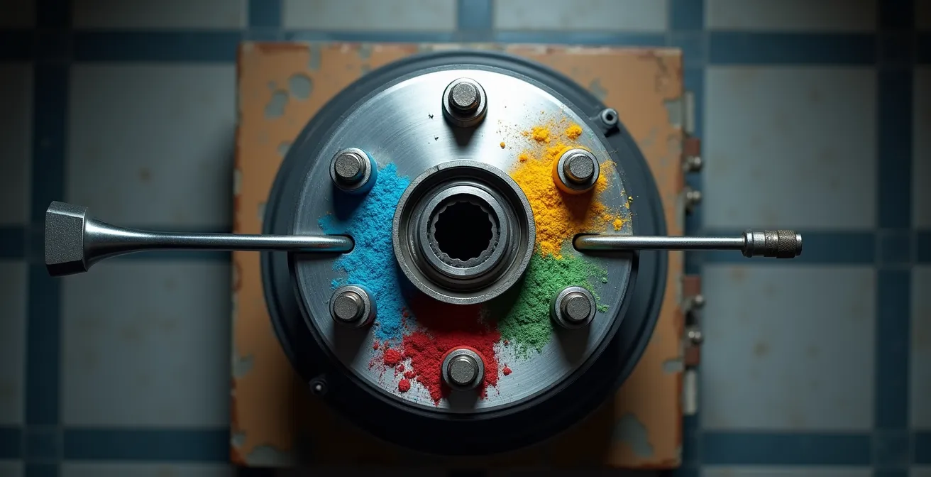 Über-Kreuz-Anzugsmuster bei der Radmontage demonstriert